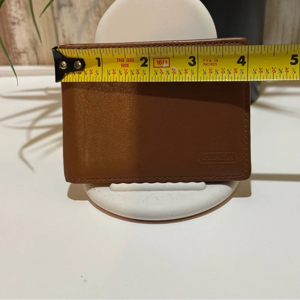 Coach Tan Leather Card Holder